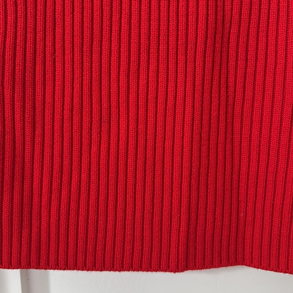 St John Red Wool Turtleneck Sweater Size XS - Picture 4 of 8